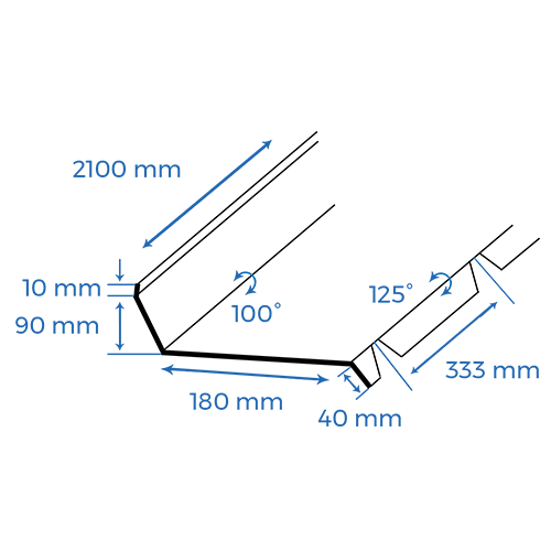 schéma faitière contre mur