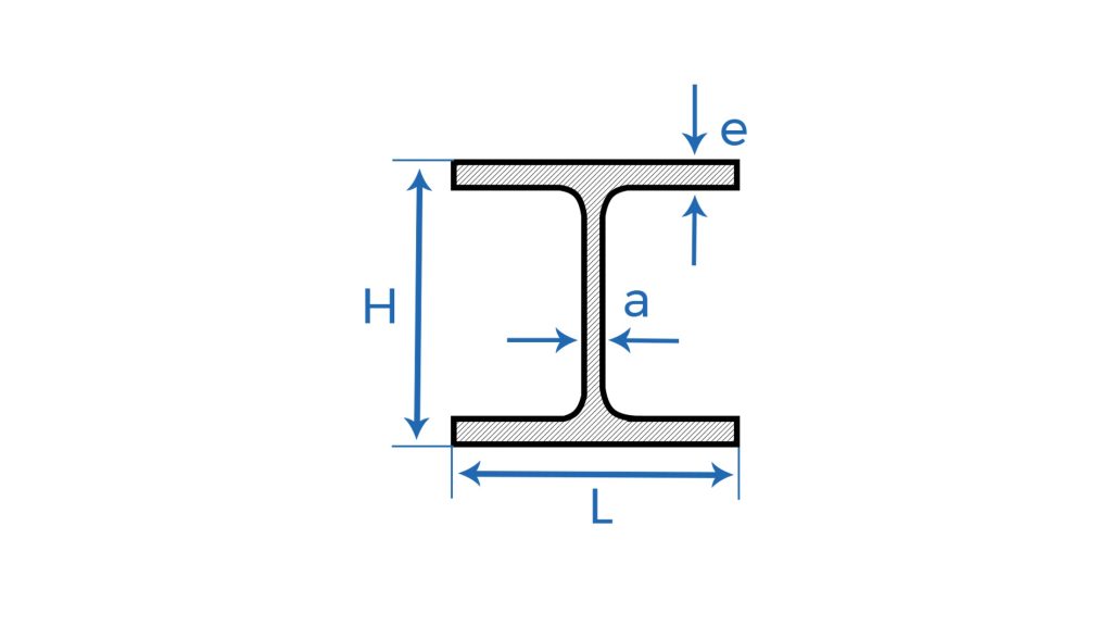 Schéma poutrelle HEA