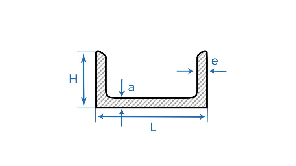 Schéma poutrelle UPN