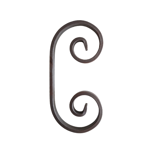 Volute H.180 x L.85mm - plat 12 x 6mm