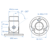 schéma platine murale orientable inox
