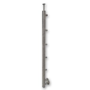 poteau inox pose à l'anglaise
